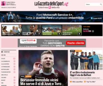 Portadas de la prensa extranjera