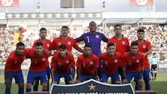 Futbol, Noche Alba 2020
 El equipo de la seleccion chilena sub 23 posa para los fotografos durante la Noche Alba ralizada en el estadio Monumental de Santiago, Chile
 05/01/2020
 Andres Pina/Photosport
 
 Football, Colo Colo&#039;s players presentation
 u-23 Chilean National team pose for photographers during the Colo Colo&#039;s presentation ceremony called Noche Alba held at the Monumental stadium in Santiago, Chile.
 05/01/2020
 Andres Pina/Photosport