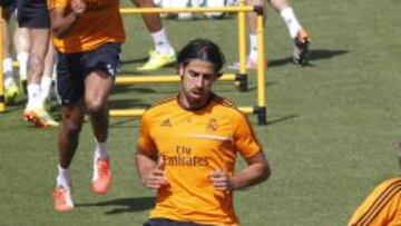 PREPARADO. Khedira se ejercitó ayer y hoy será titular.