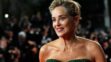 The 75th Cannes Film Festival - Screening of the film "Crimes of the Future" in competition - Red Carpet Arrivals - Cannes, France, May 23, 2022. Sharon Stone poses. REUTERS/Piroschka Van De Wouw