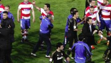 Momento de la tangana.