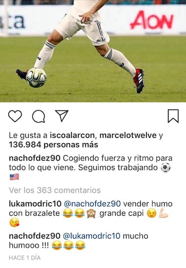 Modric bromea con Nacho: "Vender humo con brazalete"