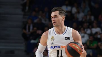 Mario Hezonja  of Real Madrid  during the spanish league, Liga Endesa ACB, basketball match played between Real Madrid and Monbus Obradorio at Wizink Center pavilion on October 02, 2022, in Madrid, Spain.