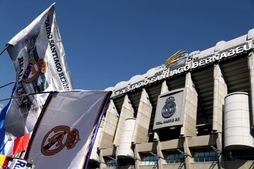 Soccer Football - La Liga Santander - Real Madrid v Atletico Madrid - Santiago Bernabeu, Madrid, Spain - September 29, 2018 General view outside the stadium before the match REUTERS/Sergio Perez