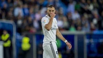 Benzema, en el partido ante el Alavés.