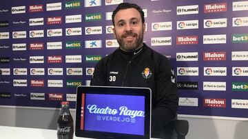 Sergio, en la rueda de prensa previa al Atlético-Valladolid