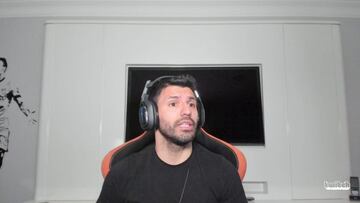 Imagen del Kun Ag&uuml;ero en Twitch.