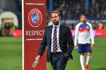 England's manager Gareth Southgate in Podgorica.