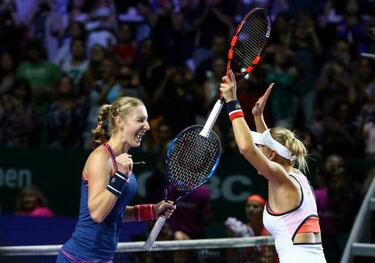 Cibulkova beats Kerber to claim WTA Finals title
