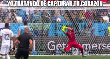 Muslera protagonista en los memes del Uruguay-Francia