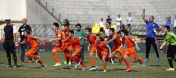 Partido de semifinal, Real Madrid-Valencia. 