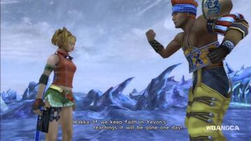 Wakka en Final Fantasy X, sobre Sihn: "Si seguimos la doctrina de Yevon, ¡algún día [Sihn] desaparecerá!".