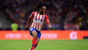 Atletico Madrid's Portuguese forward Gelson Martins controls the ball during the International Champions Cup football match Club Atletico de Madrid vs Inter Milan at the Wanda Metropolitano stadium in Madrid on August 11, 2018. (Photo by JAVIER SORIA