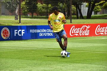 La Selección Colombia trabaja en la Sede de la Federación Colombiana de Fútbol en Bogotá con el grupo casi completo. Fabra, Borja, Mateus, Lerma y compañía se alistan para el partido de despedida, el viaje a Italia y el Mundial.