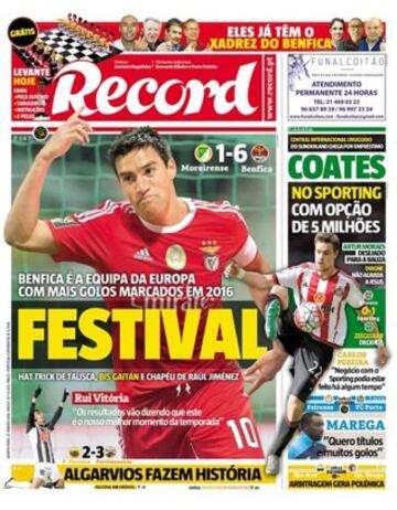 Portadas de la prensa mundial