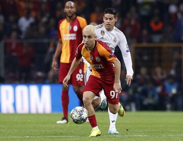 OCTUBRE: Más de James en su último partido con el Madrid. El equipo español terminó ganando 1-0 en el Türk Telekom Arena.