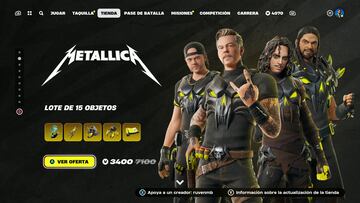 fortnite skins metallica