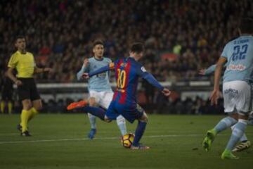 Messi anotó el 5-0 definitivo.