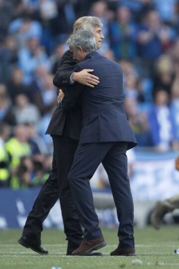 Manuel Pellegrini y José Mourinho se verán las caras en un partido decisivo para la Premier.