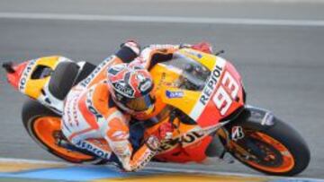 Marc Márquez, durante la segunda sesión de entrenamientos libres.