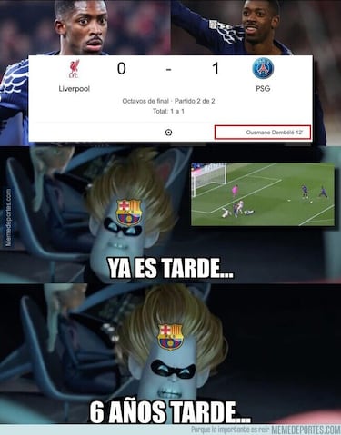 Un Euroderbi de infarto, protagonista de los memes de Champions