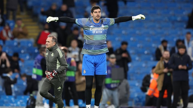 Lunin entra, sale Courtois: el belga notó una sobrecarga y paró