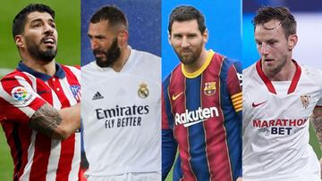Atlético, Madrid, Barcelona y Sevilla pelean por el campeonato más igualado del S. XXI. Los de Koeman, si consiguen el sorpasso, lograrían un récord.