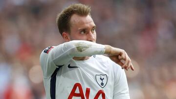 Eriksen es baja segura en el Tottenham ante el Barcelona