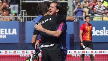 Lebr&oacute;n y Navarro celebran el pase a su sexta final del a&ntilde;o.