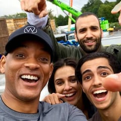 Will Smith presenta a los protagonistas de Aladdín
