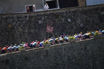 El pelotón durante la octava etapa del Tour de Francia 2019. 