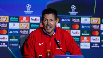 Simeone, en rueda de prensa.