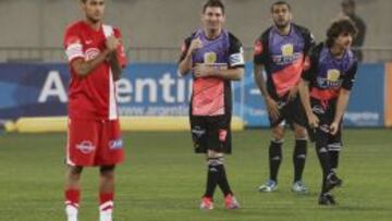 Messi, en uno de los amistosos.