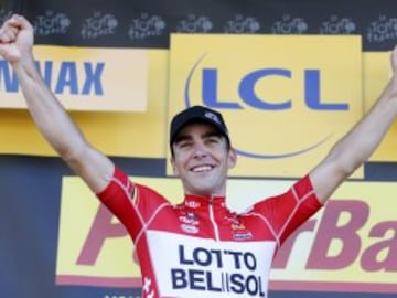 el francés Tony Gallopin vencedor de la undécima etapa.