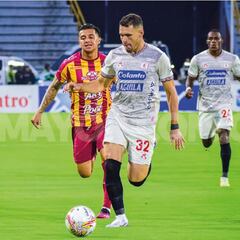 Rentería le da el triunfo a Tolima frente a América en Ibagué