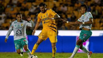 Tigres empat&oacute; con Le&oacute;n en la Jornada 8 del Apertura 2021