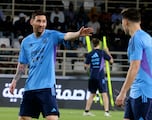 Lionel Messi and Argentina train ahead of World Cup warmup