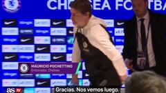 Mauricio Pochettino salió de la rueda de prensa discutiendo con un periodista