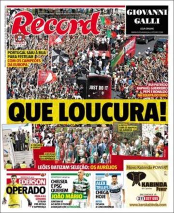 Portadas de la prensa mundial