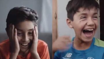 Los tres ni&ntilde;os que aparecen en la pel&iacute;cula del futbolista Alexis S&aacute;nchez (Marco Baeza, Luciano Gonz&aacute;lez y Dar&iacute;o Salazar) al enterarse que hab&iacute;an sido los elegidos del casting