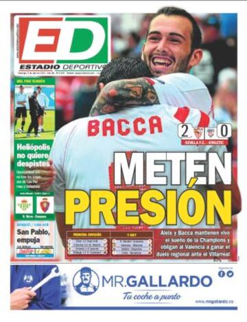 Portadas de la prensa deportiva