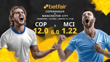 FC Copenhague vs. Manchester City FC: horario, TV, estadísticas, cuadro y pronósticos