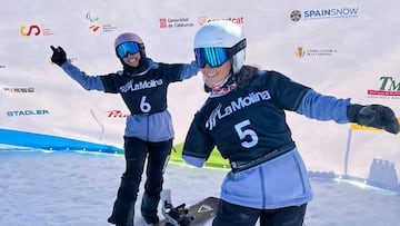 Irati Idiakez y Raquel Martínez conquistan el oro por equipos en el Mundial de Snowboard de La Molina.