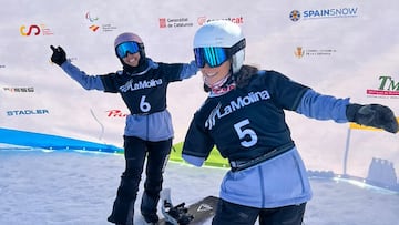 Irati Idiakez y Raquel Martínez conquistan el oro  por equipos en el Mundial de Snowboard de La Molina.