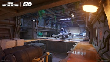 fortnite star wars batalla galactica nueva temporada nuevo mapa base de la resistencia