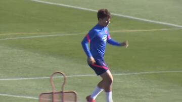 El Atlético prepara el partido de Liga ante el Levante
