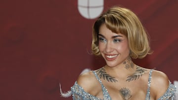 Maria Becerra attends the 25th Annual Latin Grammy Awards in Miami, Florida, U.S., November 14, 2024. REUTERS/Marco Bello