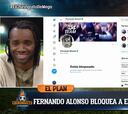 Alonso perdona a El Chiringuito después de que se diesen cuenta en directo