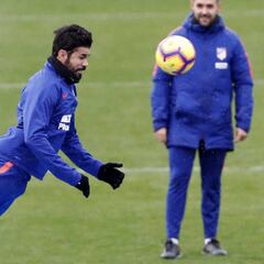 Costa mira al Atlético-Barça... y llegará con cuentas pendientes