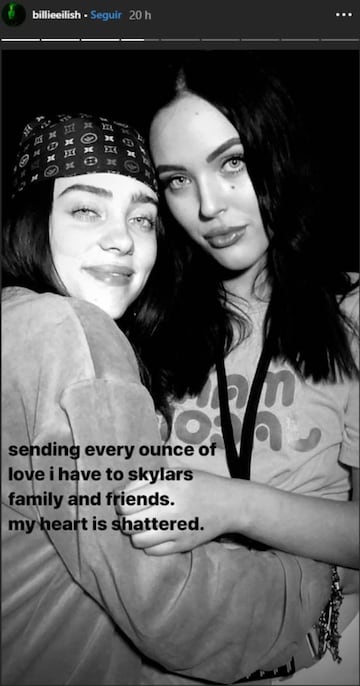 Billie Eilish vía Instastories. Diciembre 27, 2019.